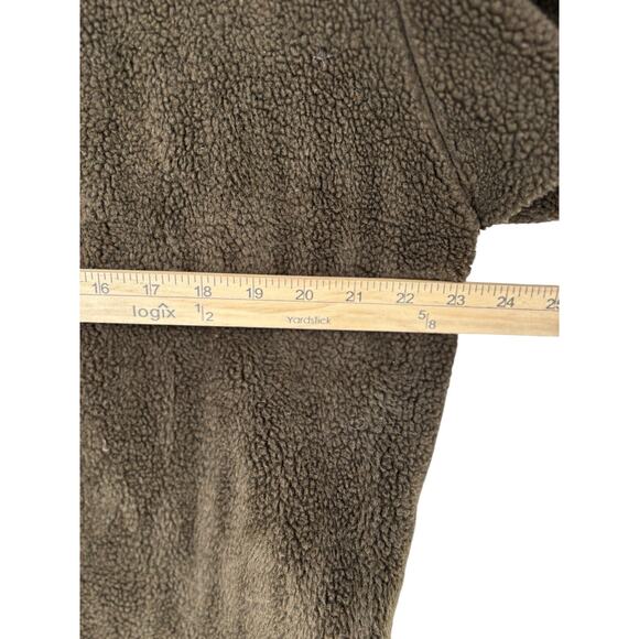 Nils Resort Collection Fleece Jacket Brown Large Cozycore Button Front Lined - Picture 9 of 13